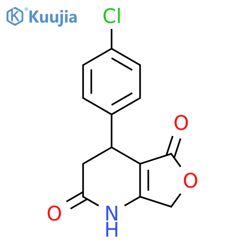 4-(4-Chlorophenyl)-4,7-dihydrofuro[3,4-b]pyridine-2,5(1H,3H)-dione structure