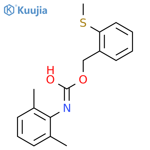 2-(methylsulfanyl)benzyl (2,6-dimethylphenyl)carbamate structure