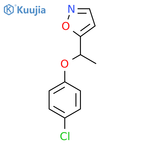 4-CHLOROPHENYL 1-(5-ISOXAZOLYL)ETHYL ETHER structure