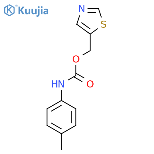1,3-thiazol-5-ylmethyl N-(4-methylphenyl)carbamate structure