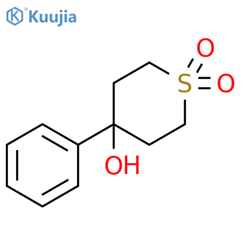 4-hydroxy-4-phenyl-1lambda6-thiane-1,1-dione structure
