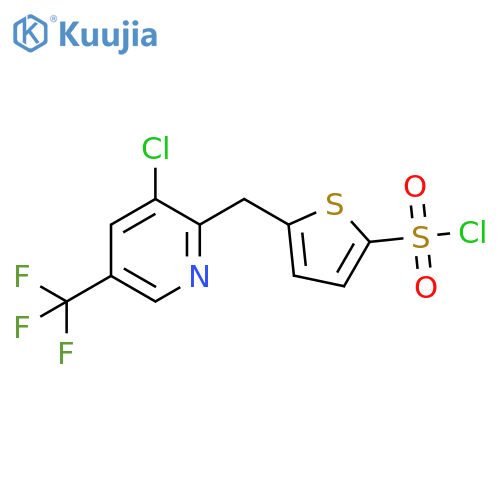 5-[[3-chloro-5-(trifluoromethyl)pyridin-2-yl]methyl]thiophene-2-sulfonyl Chloride structure