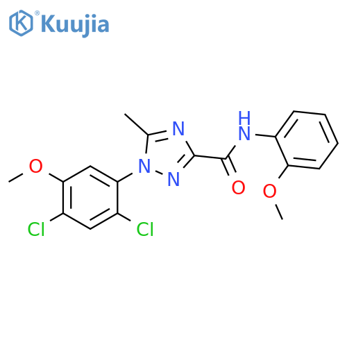 1H-1,2,4-Triazole-3-carboxamide, 1-(2,4-dichloro-5-methoxyphenyl)-N-(2-methoxyphenyl)-5-methyl- structure