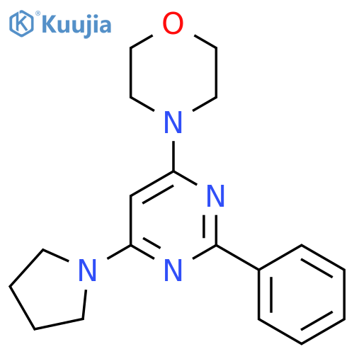 4-[2-PHENYL-6-(1-PYRROLIDINYL)-4-PYRIMIDINYL]MORPHOLINE structure