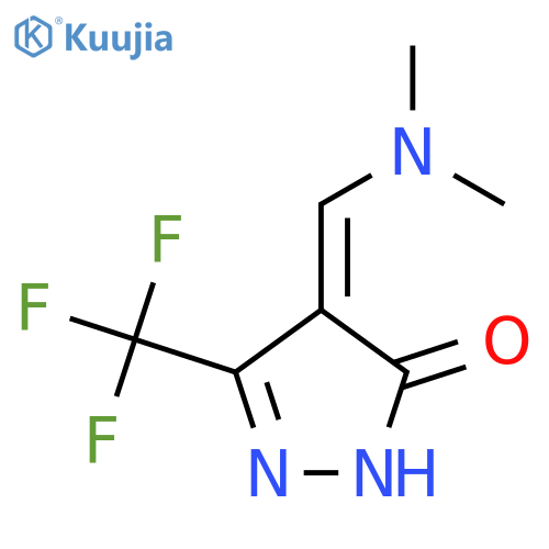 4-[(Dimethylamino)methylene]-5-(trifluoromethyl)-2,4-dihydro-3H-pyrazol-3-one structure