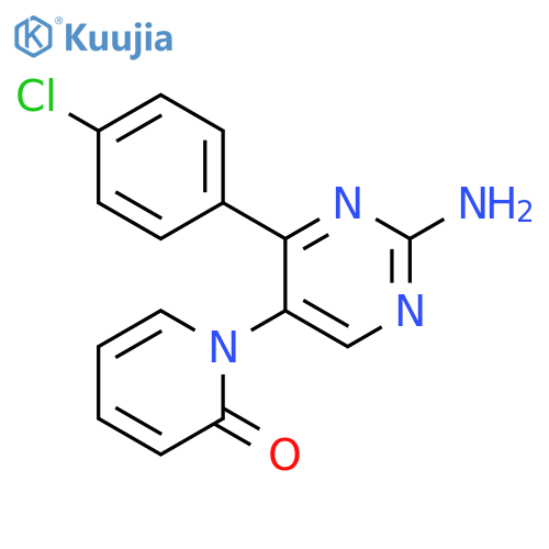 1-[2-AMINO-4-(4-CHLOROPHENYL)-5-PYRIMIDINYL]-2(1H)-PYRIDINONE structure