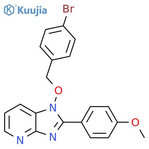 1-[(4-bromobenzyl)oxy]-2-(4-methoxyphenyl)-1H-imidazo[4,5-b]pyridine structure