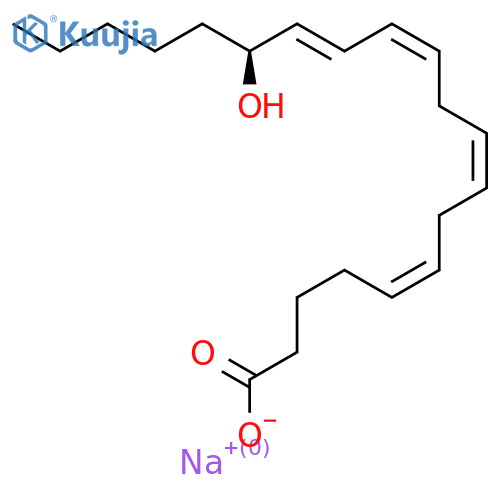 5,8,11,13-Eicosatetraenoic acid, 15-hydroxy-, sodium salt (1:1), (5Z,8Z,11Z,13E,15S)- structure