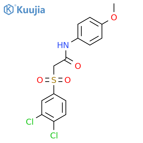 2-[(3,4-DICHLOROPHENYL)SULFONYL]-N-(4-METHOXYPHENYL)ACETAMIDE structure