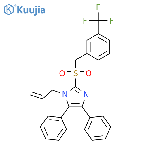 1-allyl-4,5-diphenyl-2-{[3-(trifluoromethyl)benzyl]sulfonyl}-1H-imidazole structure