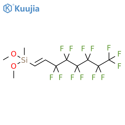 Dimethoxymethyl(3,3,4,4,5,5,6,6,7,7,8,8,8-tridecafluoro-1-octen-1-yl)silane structure