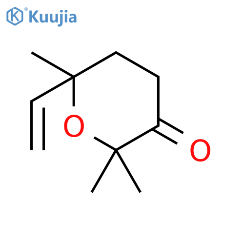 6-Ethenyldihydro-2,2,6-trimethyl-2H-pyran-3(4H)-one structure