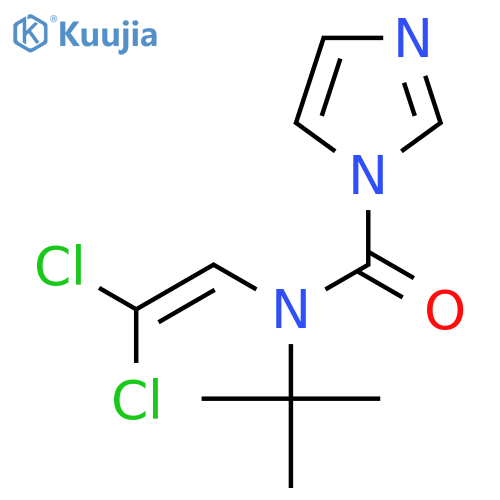 N-tert-Butyl-N-(2,2-dichloroethenyl)-1H-imidazole-1-carboxamide structure