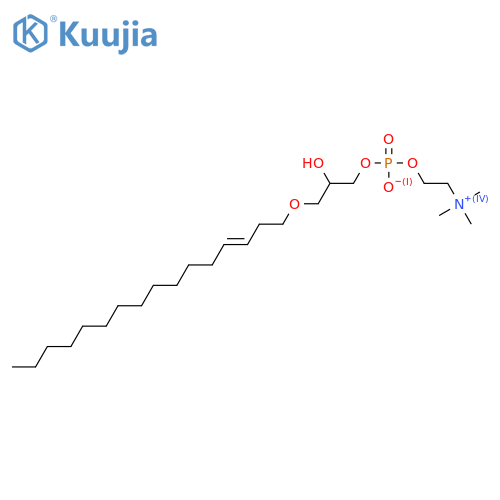 1-O-Alkylglycero-3-phosphocholines; 1-(3Z-Hexadecenyl)glycero-3-phosphocholine structure