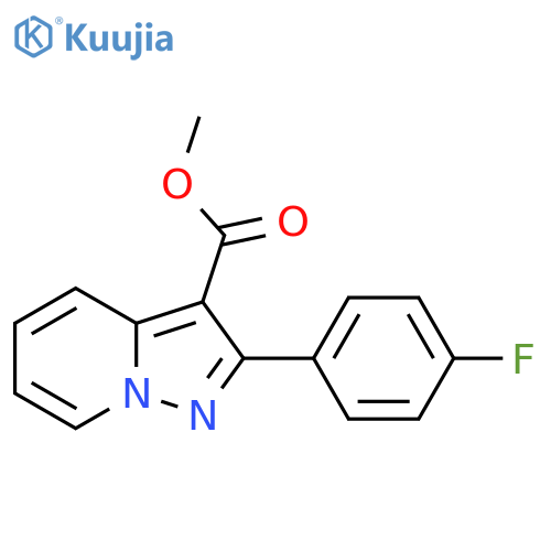 Methyl 2-(4-fluorophenyl)-pyrazolo[1,5-a]pyridine-3-carboxylate structure