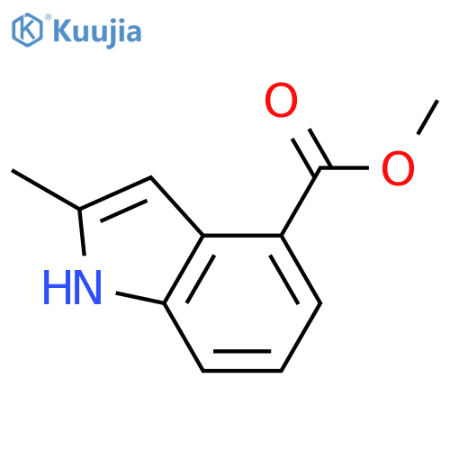methyl 2-methyl-1H-indole-4-carboxylate structure