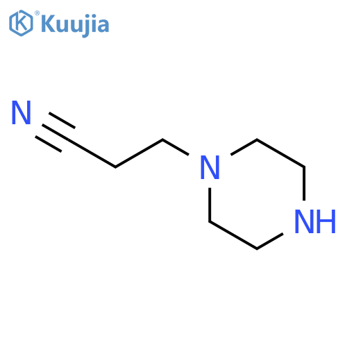 3-piperazin-1-ylpropanenitrile structure