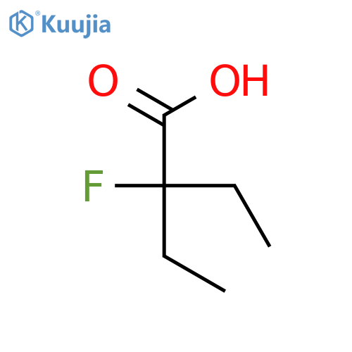 Butanoic acid, 2-ethyl-2-fluoro- structure