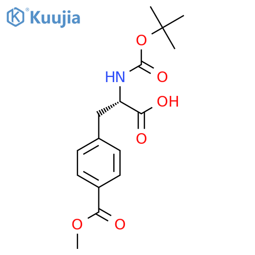 N-(tert-Butoxycarbonyl)-4-(methoxycarbonyl)phenylalanine structure