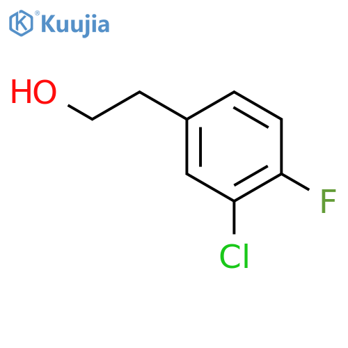 2-(3-chloro-4-fluorophenyl)ethan-1-ol structure