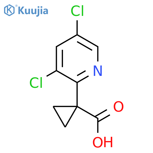 1-(3,5-dichloropyridin-2-yl)cyclopropane-1-carboxylic acid structure