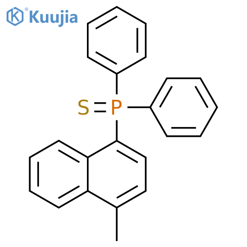 Phosphine sulfide,(4-methyl-1-naphthalenyl)diphenyl- structure