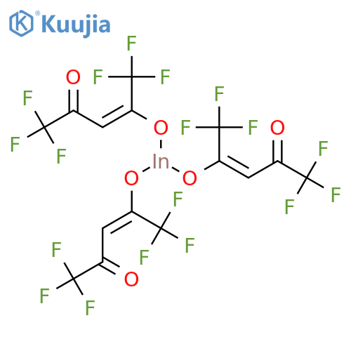 Indium,tris(1,1,1,5,5,5-hexafluoro-2,4-pentanedionato-O,O')- (9CI) structure