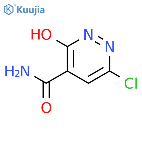 6-Chloro-3-hydroxypyridazine-4-carboxamide structure