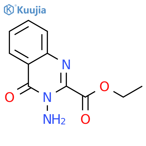 2-Quinazolinecarboxylicacid, 3-amino-3,4-dihydro-4-oxo-, ethyl ester structure