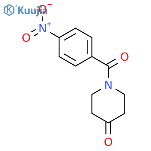 1-(4-Nitrobenzoyl)tetrahydro-4(1H)-pyridinone structure