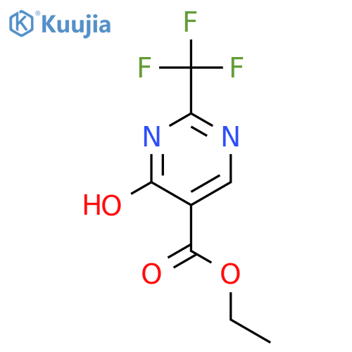 Ethyl 4-hydroxy-2-(trifluoromethyl)pyrimidine-5-carboxylate structure