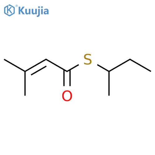 2-Butenethioic acid,3-methyl-, S-(1-methylpropyl) ester structure