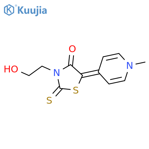 4-Thiazolidinone,3-(2-hydroxyethyl)-5-(1-methyl-4(1H)-pyridinylidene)-2-thioxo- structure