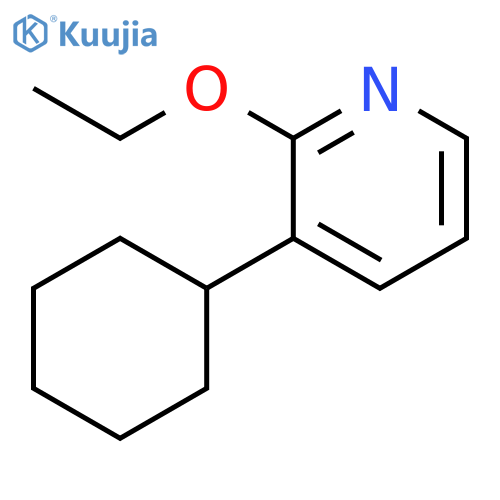 Pyridine,3-cyclohexyl-2-ethoxy-(9ci) structure