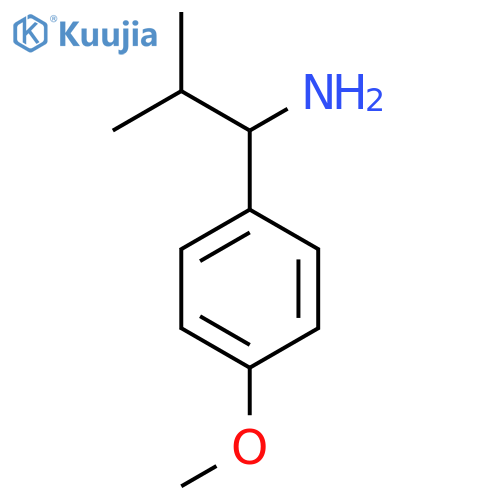 1-(4-methoxyphenyl)-2-methylpropan-1-amine structure