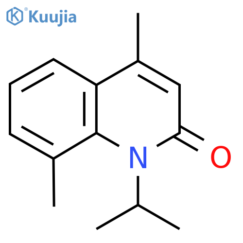 1-isopropyl-4,8-dimethyl-2(1H)-quinolinone structure