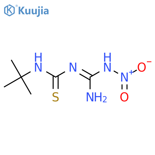 1-NITRO 3-(N-TERT-BUTYL THIOCARBAMOYL) GUANIDINE structure