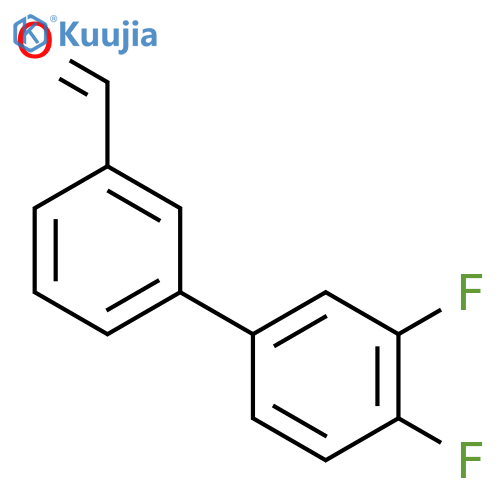 [1,1'-Biphenyl]-3-carboxaldehyde,3',4'-difluoro- structure
