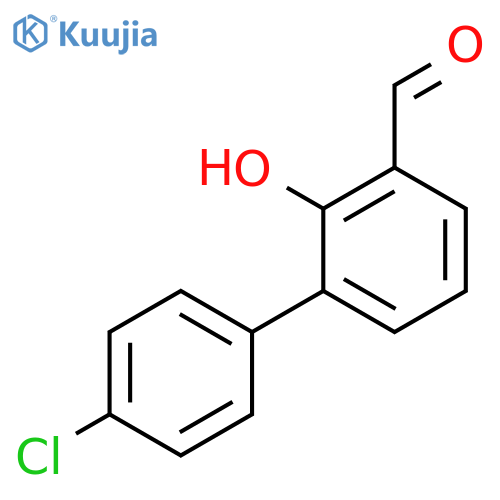 3-(4-chlorophenyl)-2-hydroxybenzaldehyde structure
