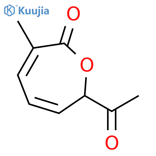 2(7H)-Oxepinone,7-acetyl-3-methyl- structure