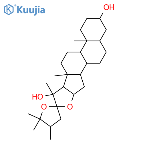 22,25-Epoxy-24-methylfurostane-3,20-diol; (3α,5α,16β,20R,22S,24S)-form structure
