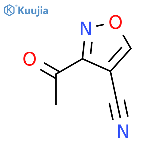 4-isoxazolecarbonitrile,3-acetyl- structure