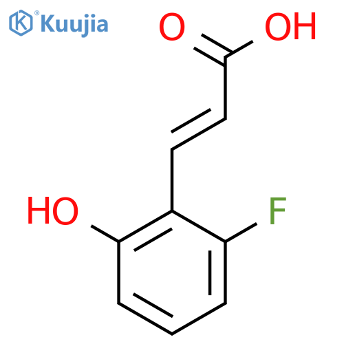 2-Fluoro-6-hydroxycinnamic acid structure