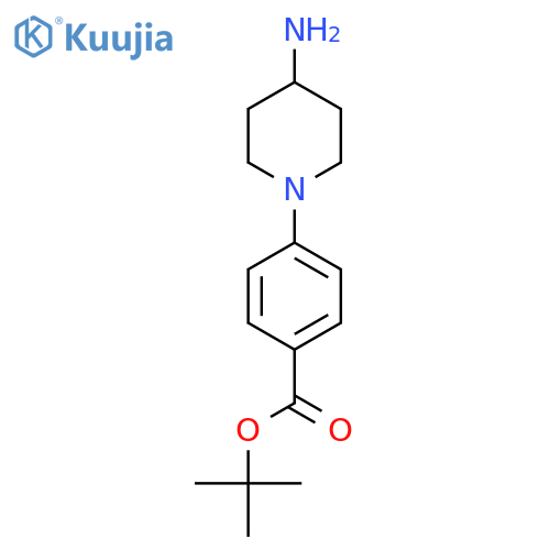 tert-butyl 4-(4-aminopiperidin-1-yl)benzoate structure