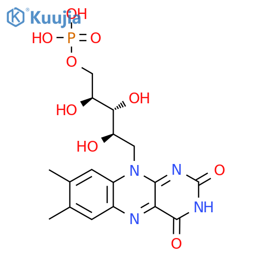 Riboflavine 5'-(dihydrogen phosphate) structure