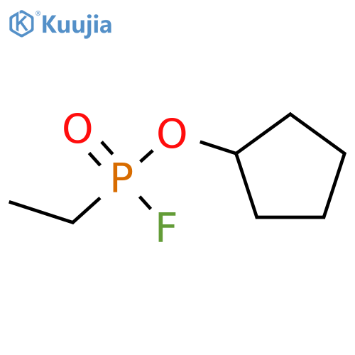 Phosphonofluoridic acid, ethyl-, cyclopentyl ester (9CI) structure