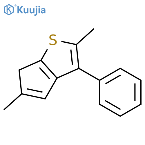 2,5-Dimethyl-3-phenyl-6H-cyclopenta[b]thiophene structure