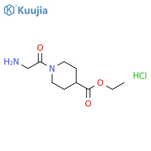 1-(2-Amino-acetyl)-piperidine-4-carboxylic acidethyl ester hydrochloride structure