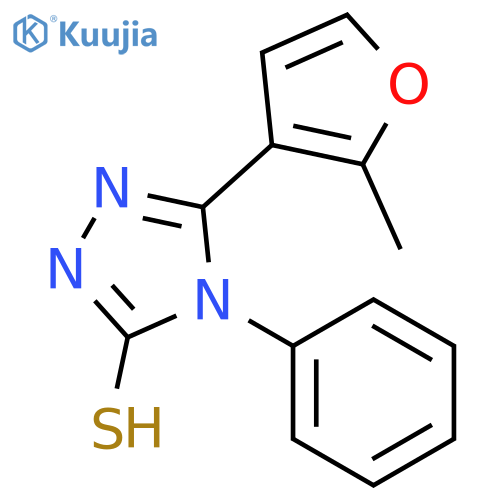 5-(2-METHYL-3-FURYL)-4-PHENYL-4H-1,2,4-TRIAZOLE-3-THIOL structure