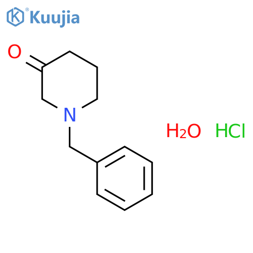1-benzylpiperidin-3-one;hydrate;hydrochloride structure